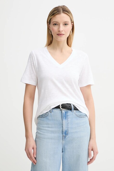 Marc O'Polo tricou femei, culoarea alb, 503212151381