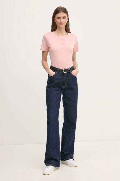 Бавовняна футболка Pepe Jeans LOLLY — SS25-TSD0FG, рожевий — фото 2