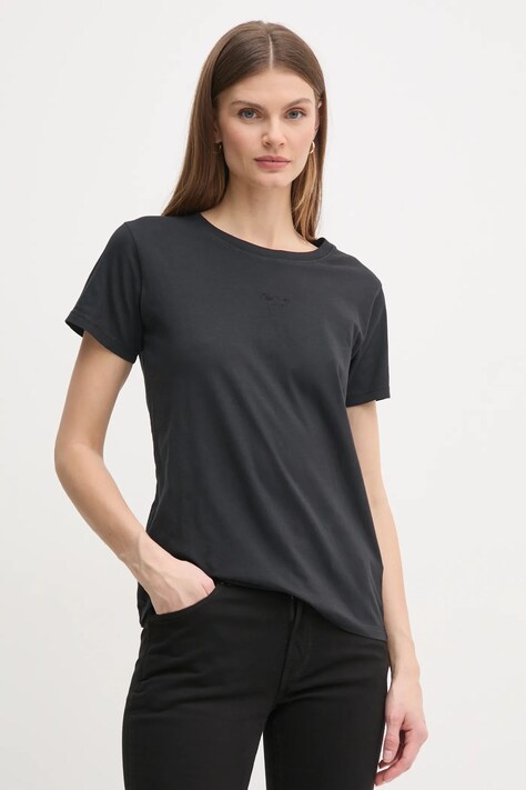Pepe Jeans tricou din bumbac LOLLY femei, culoarea negru, PL505985