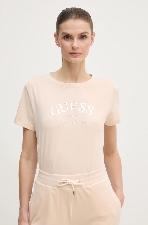 Футболка Guess MARGOT женская цвет бежевый V5RI16 J1314