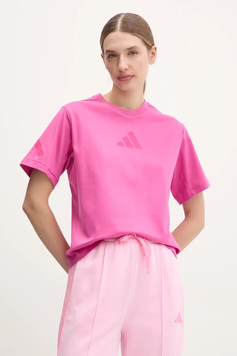 adidas tricou Z.N.E. femei, culoarea roz, JD0815