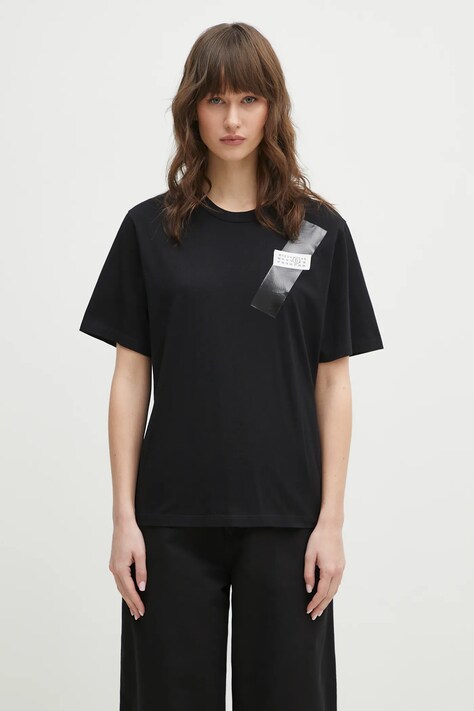 MM6 Maison Margiela t-shirt in cotone donna colore nero S52GC0336