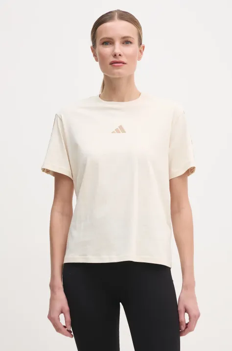 adidas t-shirt in cotone Essentials Animal donna colore beige JM1744