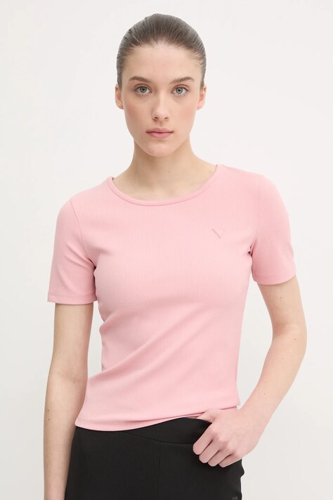 Футболка Guess STEFFI — SS25-TSD0I4, рожевий — фото 4