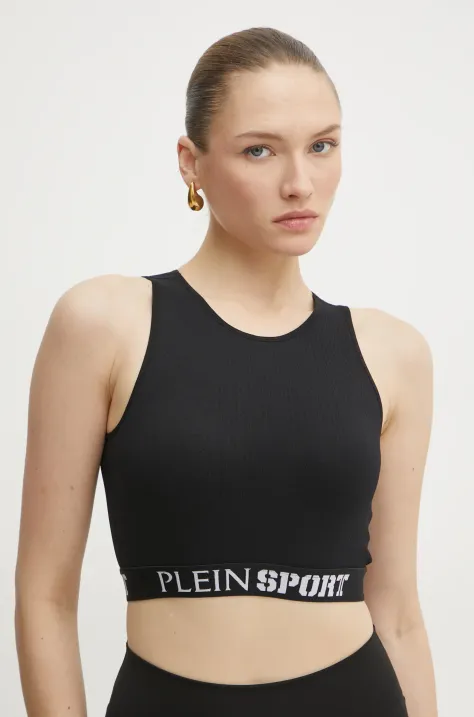 PLEIN SPORT top colore nero SAEC WJU0084 STE003N