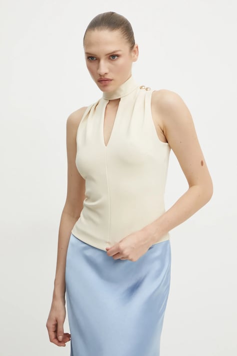 Guess camicetta FANNIE donna colore beige W5RP05 KCBO2