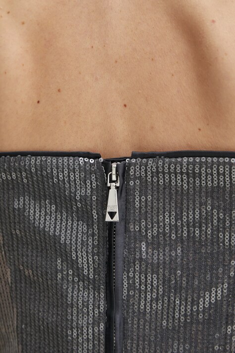 Топ Guess CASSIA — SS25-TSD0IS, сірий — фото 5
