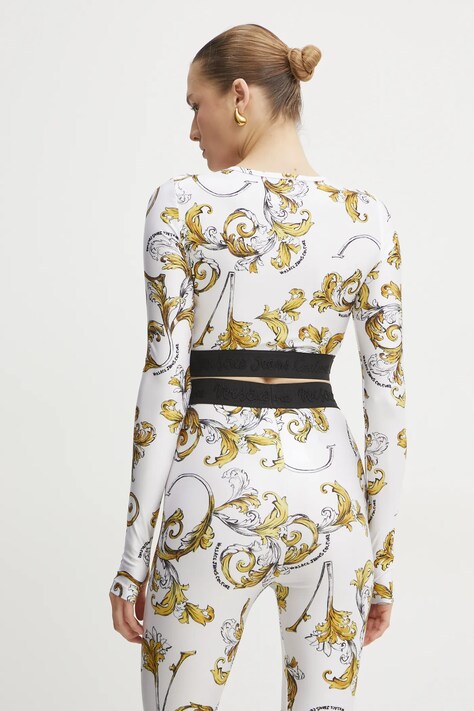 Лонгслів Versace Jeans Couture — SS25-TSD0JI, білий — фото 3