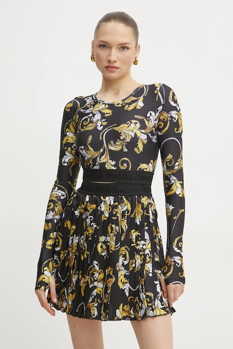 Versace Jeans Couture μακρυμάνικο χρώμα: μαύρο, 78HAH218 JS470