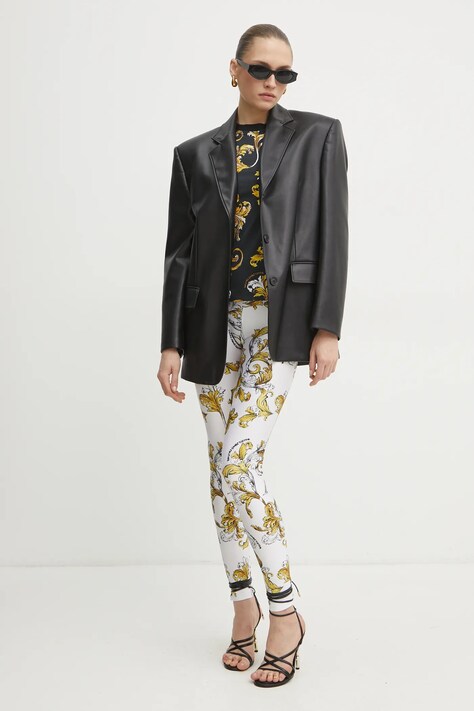 Футболка Versace Jeans Couture — SS25-TSD0JJ, чорний — фото 2
