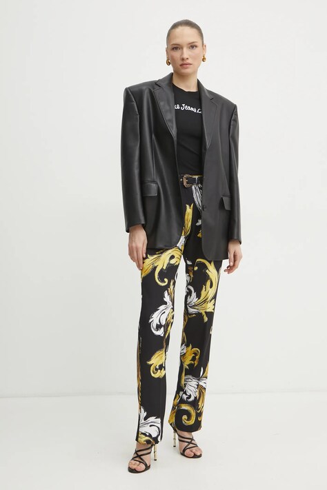Футболка Versace Jeans Couture — SS25-TSD0LC, чорний — фото 2