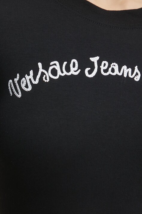 Футболка Versace Jeans Couture — SS25-TSD0LC, чорний — фото 5