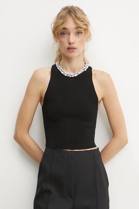 A.L.C. top femei, culoarea negru, 7SWTP00650