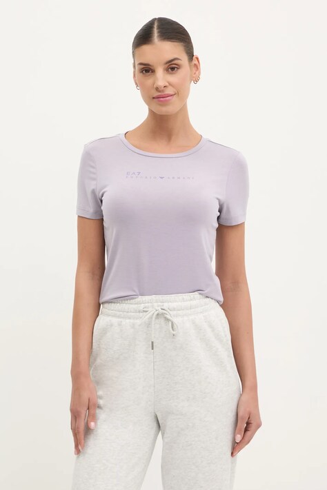 Футболка EA7 Emporio Armani женская цвет фиолетовый AF12945.7W000274