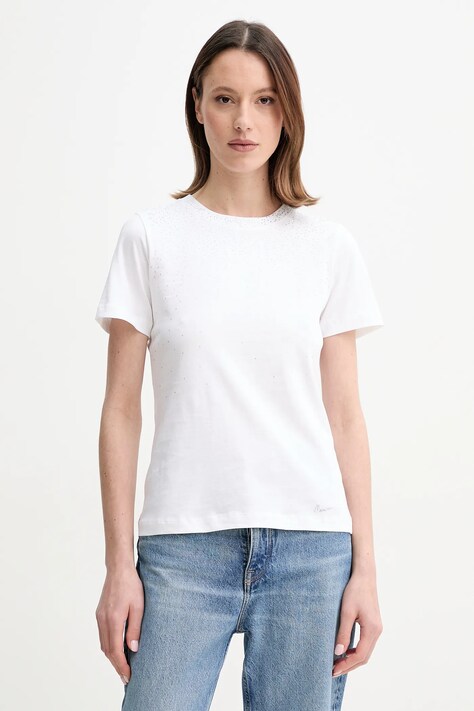 Marciano Guess tricou din bumbac LOLIE femei, culoarea alb, 5RGI02 6298A