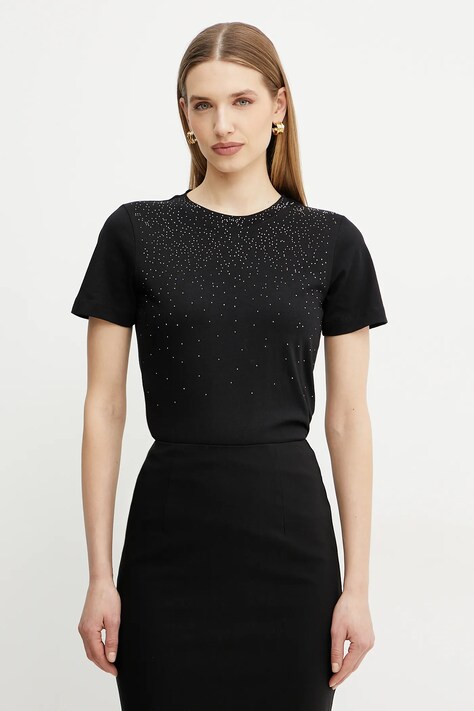 Бавовняна футболка Marciano Guess LOLIE жіноча колір чорний 5RGI02 6298A