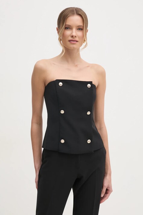 Top Marciano Guess BECKY čierna farba, jednofarebná, 5RGH10 7115A