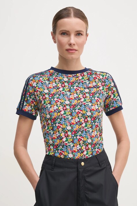 Tričko adidas Originals Liberty dámske, tmavomodrá farba, JC7776