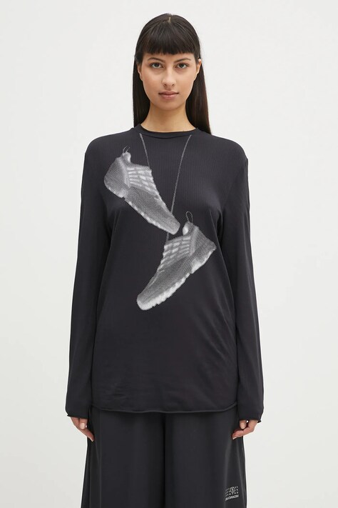 Лонгслів MM6 Maison Margiela x Salomon колір чорний S52GC0346.M20101