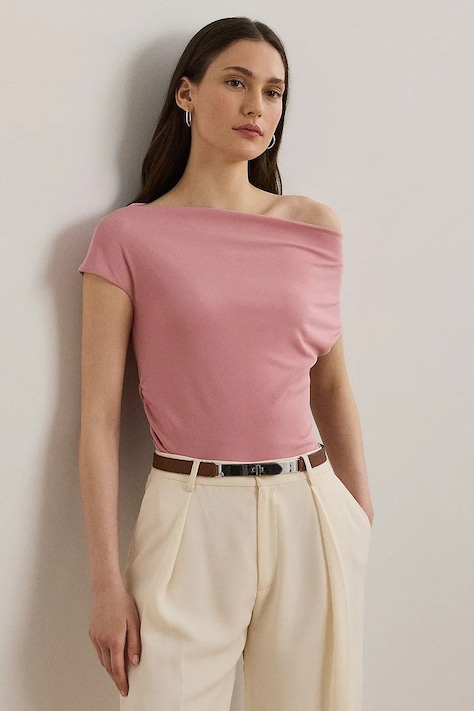 Lauren Ralph Lauren tricou culoarea roz, 200963913