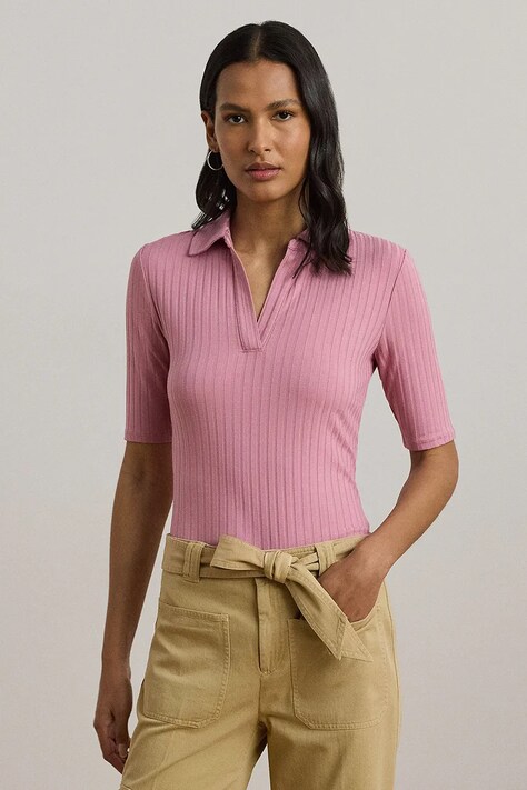 Lauren Ralph Lauren tricou culoarea roz, 200963914