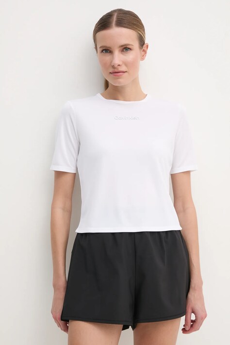 Calvin Klein Performance tricou de antrenament culoarea alb, LVGWS4K238