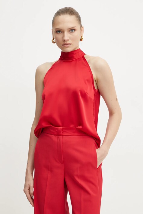 MAX&Co. top culoarea rosu, neted, 2516161011200