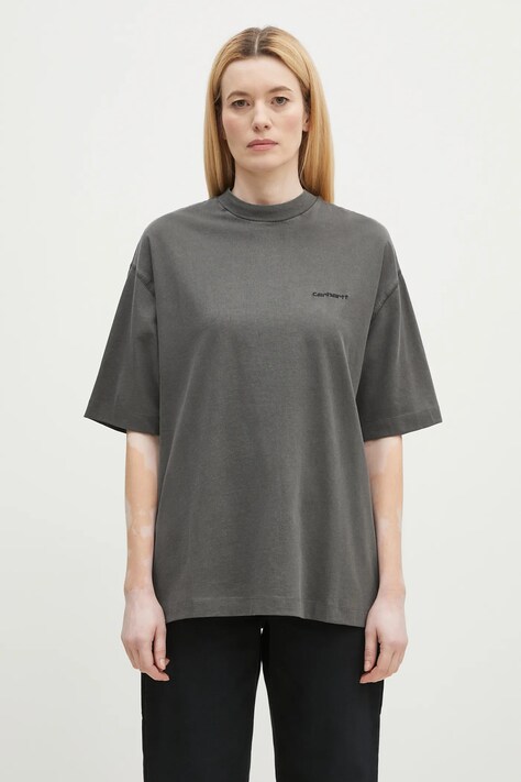 Бавовняна футболка Carhartt WIP Lumo жіноча колір сірий I034377.89GD