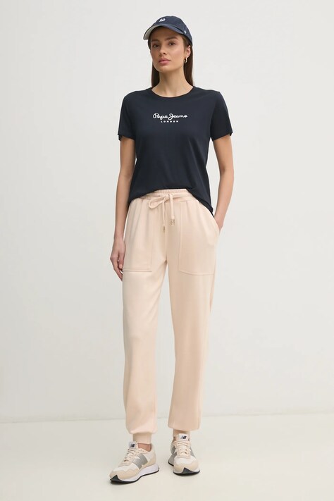 Бавовняна футболка Pepe Jeans MACY — SS25-TSD0TR, темно-синій — фото 2