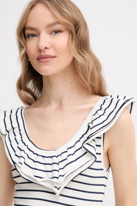 Топ Pepe Jeans VALERY — SS25-TSD0TT, білий — фото 4