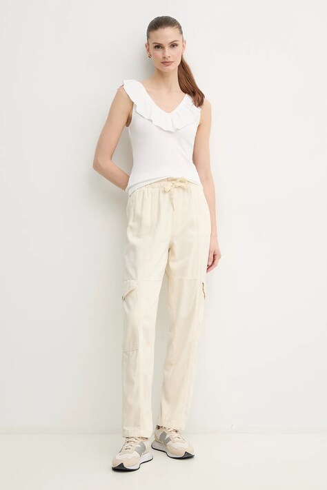 Топ Pepe Jeans MILLIE — SS25-TSD0UF, бежевий — фото 2