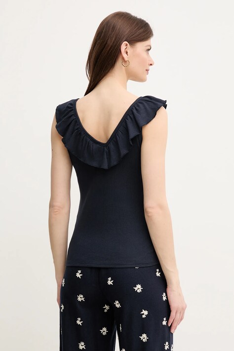 Топ Pepe Jeans MILLIE — SS25-TSD0UF, темно-синій — фото 3