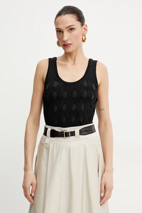 Pinko top femei, culoarea negru, 105192 A2LW