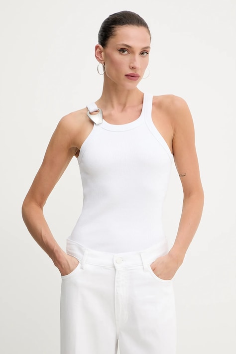 Pinko top REIMAGINE by Patrick Mcdowell culoarea alb, 105082 A2JK