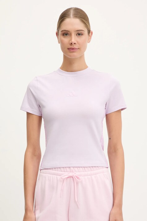 adidas tricou Essentials culoarea violet, JE1248