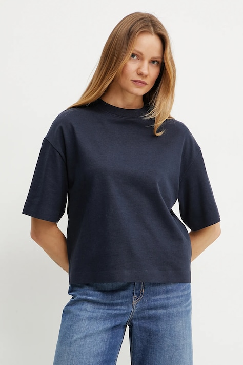Tričko Weekend Max Mara dámske, tmavomodrá farba, 2515941021600
