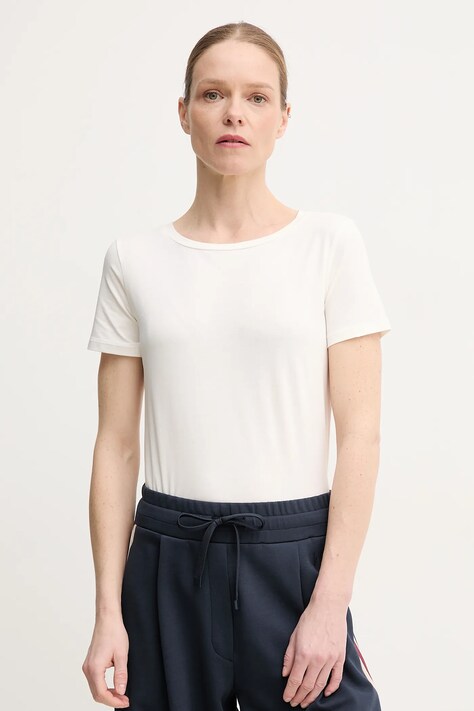 Weekend Max Mara tricou femei, culoarea alb, 2515971011600