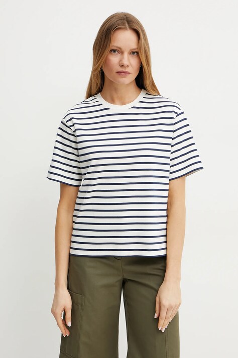 Weekend Max Mara tricou din bumbac femei, culoarea albastru marin, 2515941042600