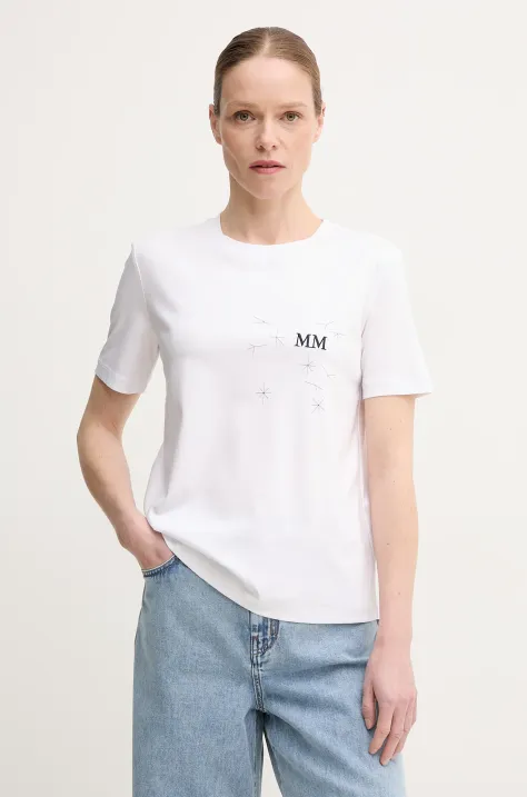 Max Mara Leisure tricou femei, culoarea alb, 2516941067600