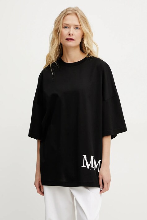 MM tricou din bumbac femei, culoarea negru, 2516971018600
