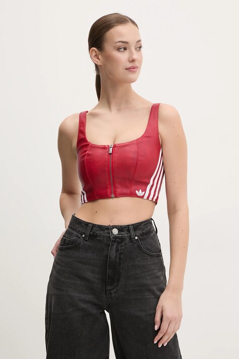 adidas Originals FAUX LTHR culoarea roșu, JY6310
