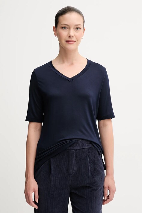 United Colors of Benetton t-shirt donna colore blu navy 3Z12D401G