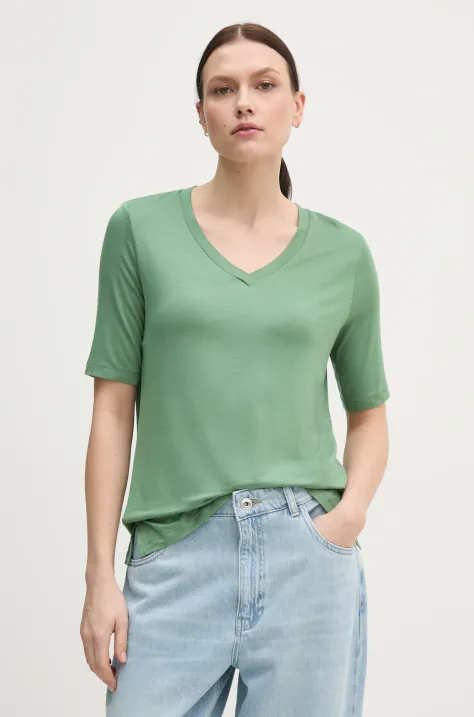 United Colors of Benetton tricou femei, culoarea verde, 3Z12D401G