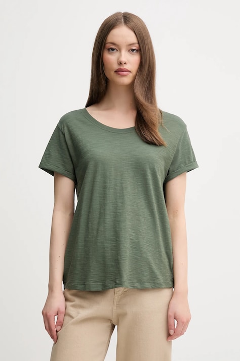 United Colors of Benetton tricou din bumbac culoarea verde, 3BVXD109F