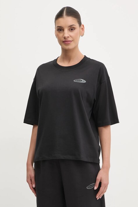 Reebok Classic tricou din bumbac femei, culoarea negru, 100214281