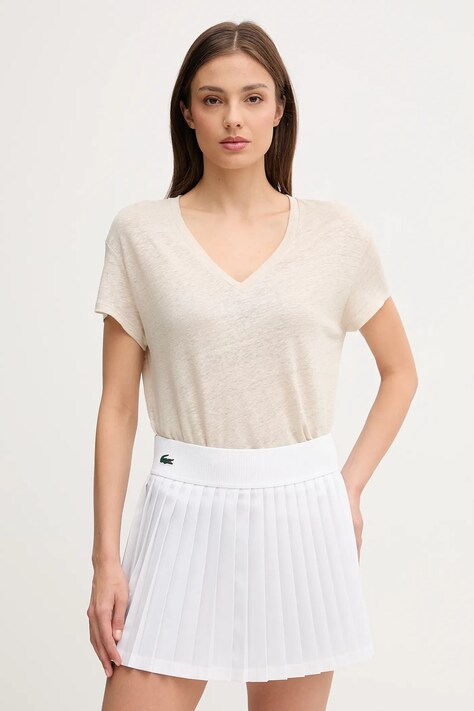 United Colors of Benetton tricou de in culoarea bej, 37UJD401Q