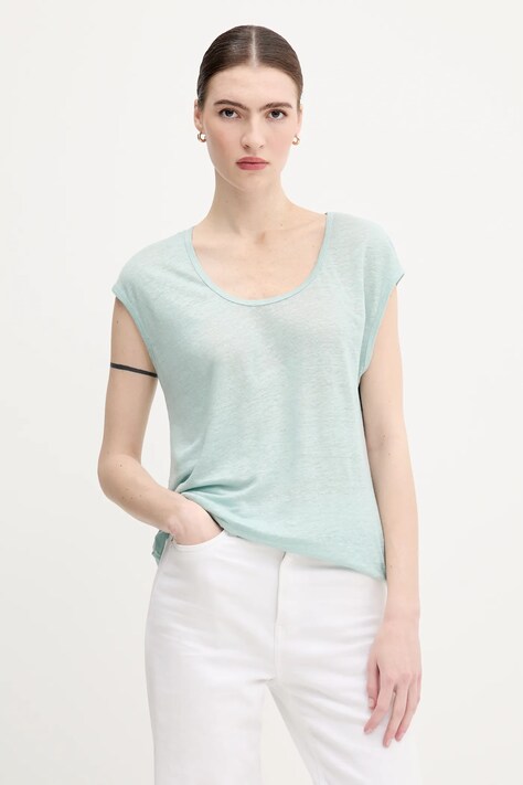 United Colors of Benetton tricou de in culoarea turcoaz, 37UJE16B1