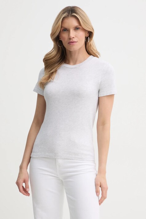 American Vintage tricou din bumbac femei, culoarea gri, SON28GE25