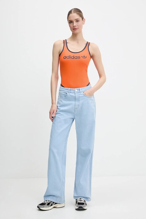 Боді adidas Originals Graphic Body — SS25-TSD146, помаранчевий — фото 2