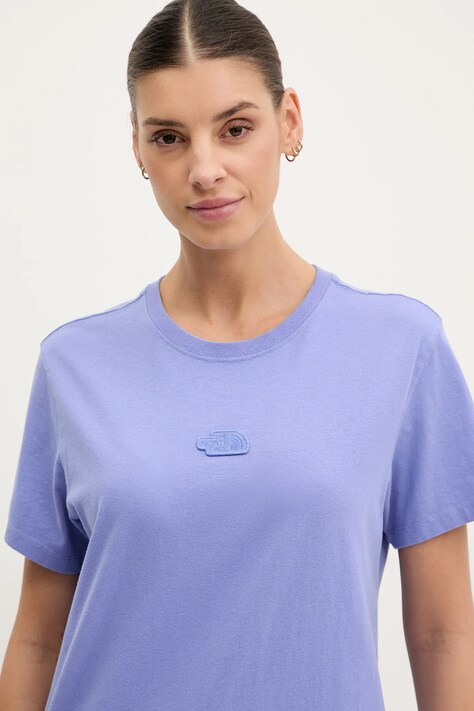 The North Face t-shirt in cotone Nature Relaxed donna colore violetto NF0A8BVW0YI1